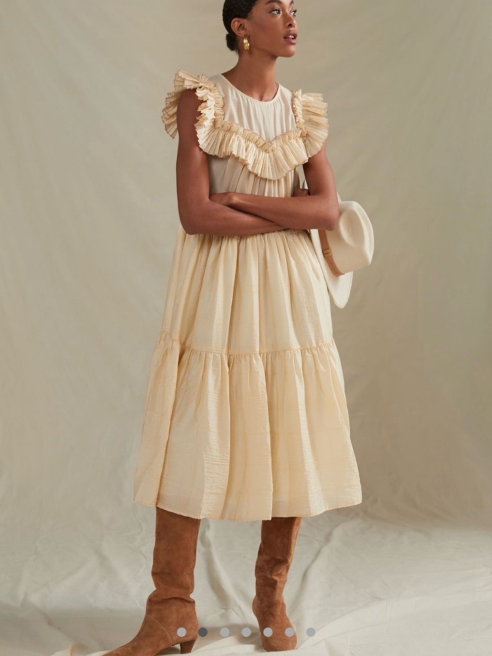 Corey Lynn Calter ruffled midi dress